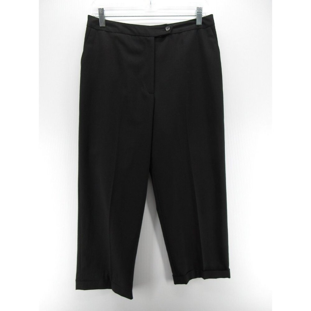 VINTAGE LL Bean Pants 10 Wool Cropped Slacks Trousers 90s USA *